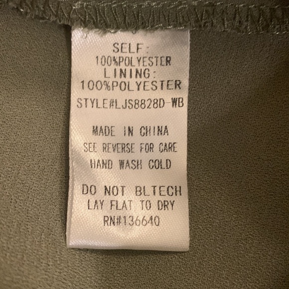 Olive Green L’atiste Romper - Size S - Picture 5 of 5